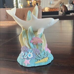 Colorful Dolphin Figurine